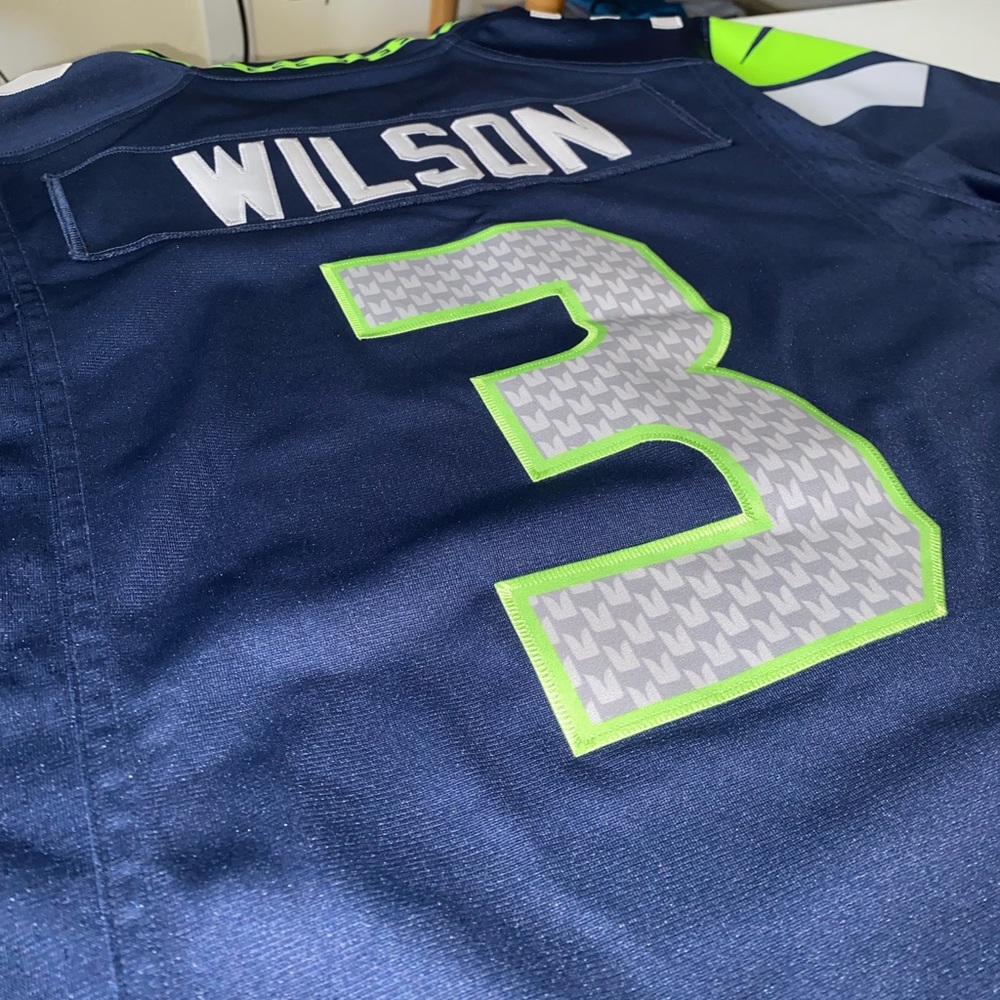 Seattle Seahawks Super Bowl XLIX #3 Russell Wilson NFL On Field Jersey | Size S - Picture 7 of 16